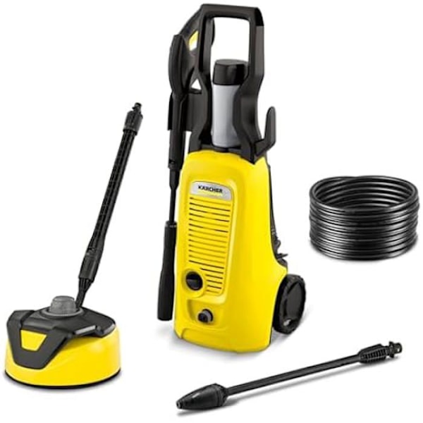 Kärcher Højtryksrenser K 4 Universal Edition T5, Tryk: 130 bar, Flow: 420 l/h, Overflade: 30 m²/h, 6,6 kg, Slange Sort, Gul