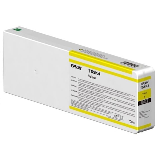 EPSON T55K4 plotter blækpatron til SureColor SC-P6000/P7000/P8000/P9000 printer Gul - 700ml