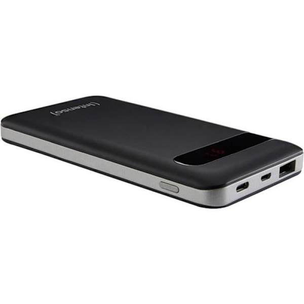 Ekstra batteri - INTENSO - PD10000 - Lithium-polymer - 10000 mAh - Sort svart