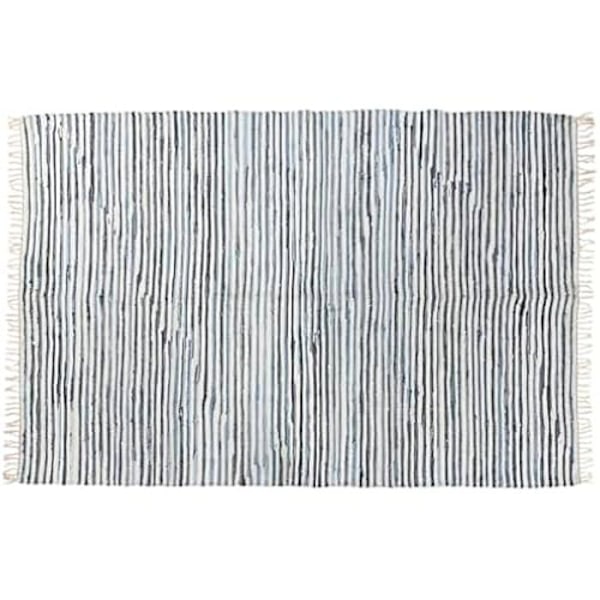 Tæppe - HOME ESPRIT - Blå Hvid - 160 x 230 cm - Moderne - Indendørs - Rektangulært Flerfärgad