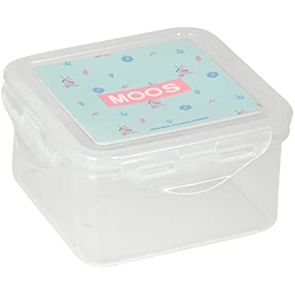 Matlåda - SAFTA - MOOS-modell - Turkosblå färg - Mått 13x13x7,5 cm - Maximalt motstånd Turkos