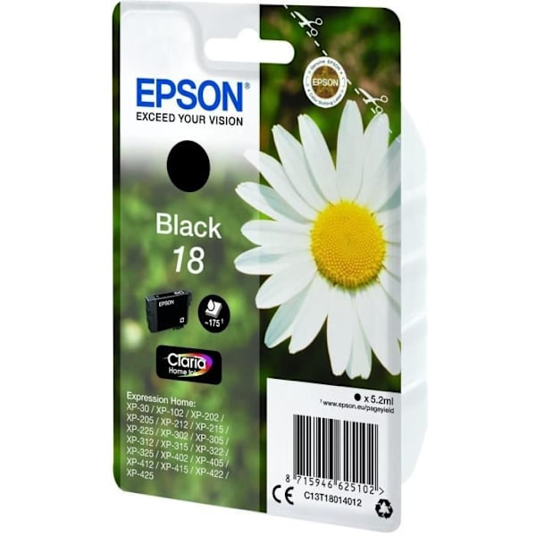 EPSON T1801 sort blækpatron - Daisy (C13T18014012)