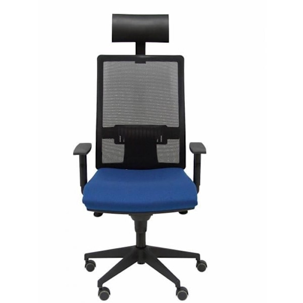 PIQUERAS Y CRESPO ergonomisk kontorstol - Horna model - Marineblå BALI stof - Nakkestøtte inkluderet