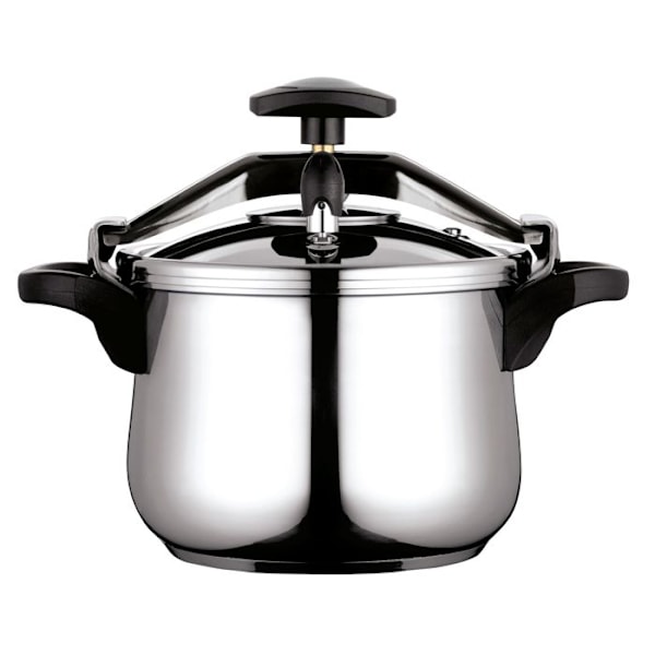 Autokokare med hävarm 8 L, Induktion, Rostfritt Stål 18/10, 3 Säkerhetssystem FAGOR Clásica Bombe 8 Silver 800116 Pengar