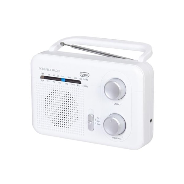 RADIO TREVI RA 7F64 BÆRBAR AM-FM RADIO HVID