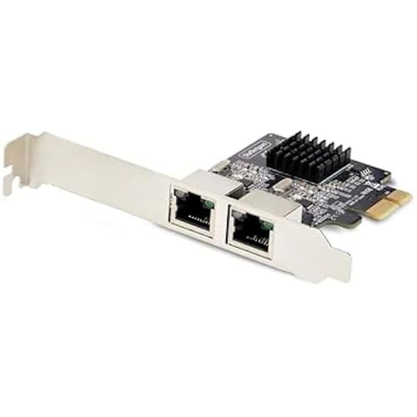 PCIe Verkkokortti - StarTech.com - 2 Porttia - 10/100/1000Mbps - Wake-on-LAN - VLAN - Jumbo-kehyksiä 9K musta