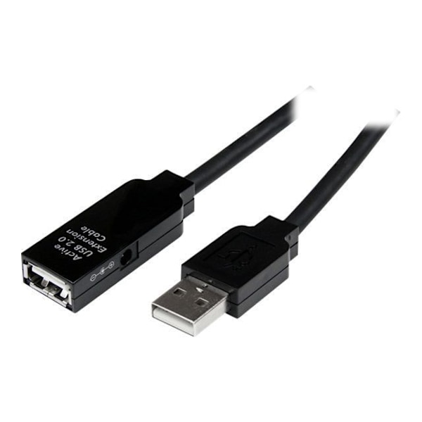 USB-toistinkaapeli 15 m - STARTECH.COM - Aktiivinen USB-jatko - musta