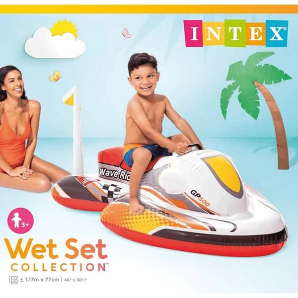 Rider float - Intex - 92544 - Multicolor - Vinyl - 117x77 cm mångfärgad