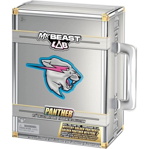Figurinesamler - MOOSE TOYS - Panthère Mr. Beast Lab Ultime - 15,8 cm, 13 Ledden af Artikulation Flerfärgad