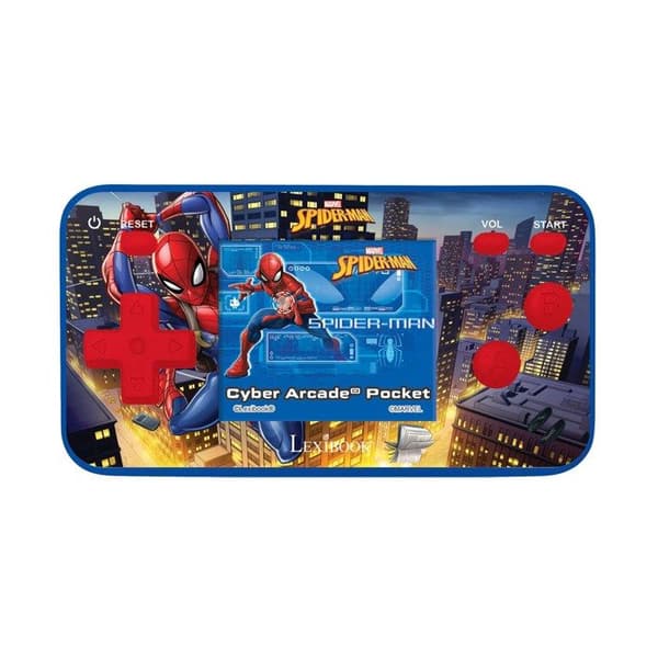 Mini Spiderman Cyber Arcade Pocket -värikonsoli BLÅ