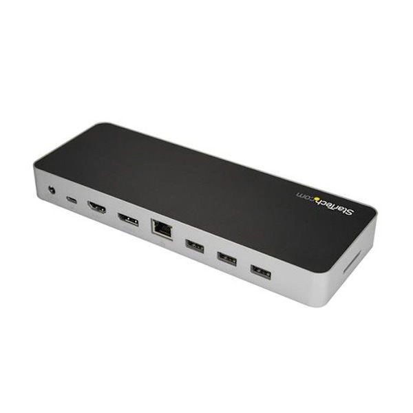 StarTech.com USB-C Dual-Display 4K kannettavan tietokoneen telakointiasema, 60 W virransyöttö ja SD-kortinlukija (DK30CHDPPD