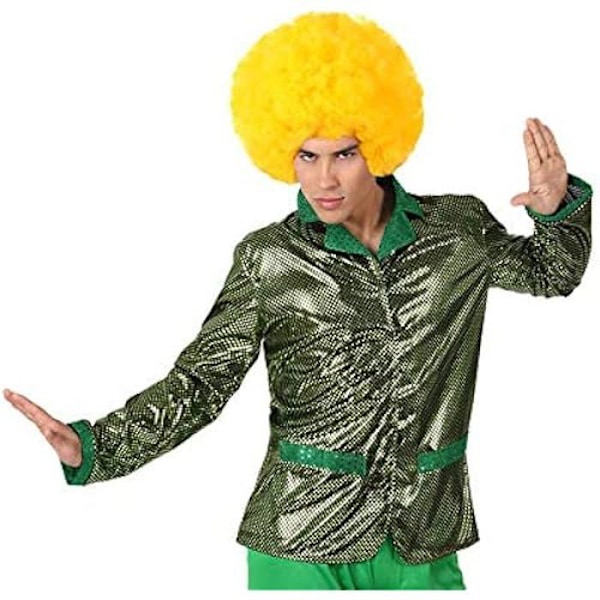 Disco kostymbyxor - ATOSA - Storlek M - 100 % polyester - Fuschia färg - För vuxna Grön