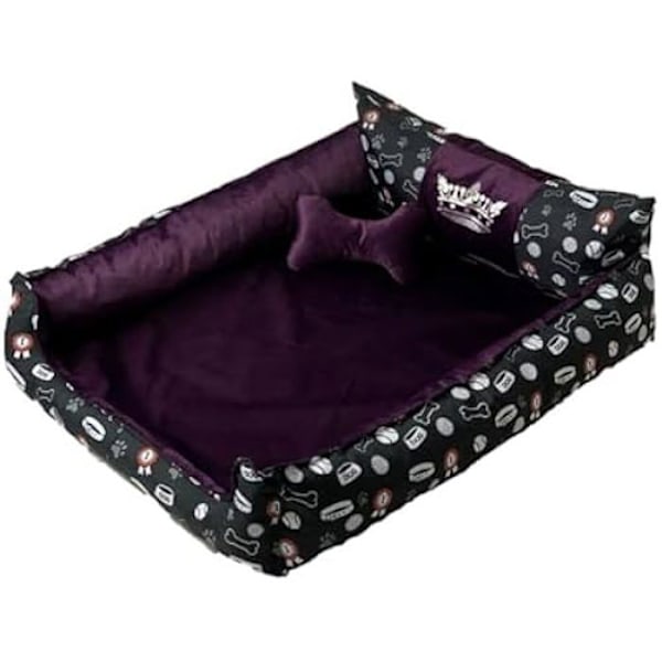 GO GIFT Lit pour Animal de Compagnie XL Violet 100 x 18 x 40 cm