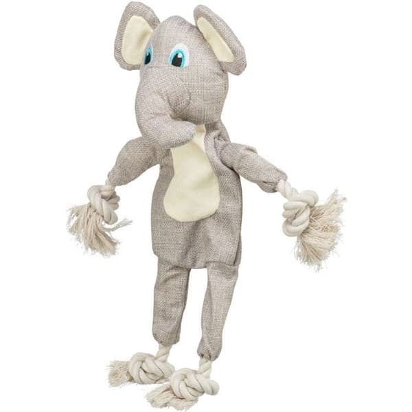 Gosedjur - TRIXIE - Elefant - Grå - Mjuk - Hållbar grå