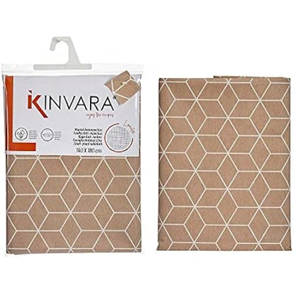 Abstracto Beige rektangulær kanvasdug - DKD Home Decor - 140 x 180 cm - Vaskbar Beige
