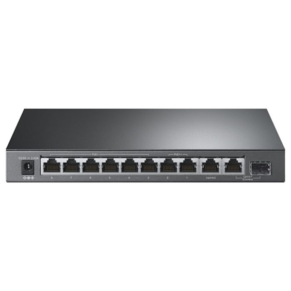 TPLINK 10-port Gigabit skrivebord