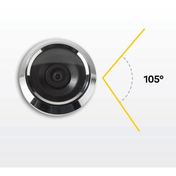 Yale DDV500 Digitalt titthål - 3,2" LCD-skärm - Dörrtjocklek 38 mm-110 mm