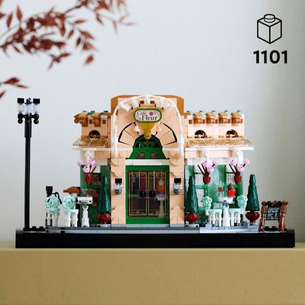 LEGO Ikoner 10362 Det franska kaféet - Parisisk dekoration för hylla - Set för vuxna Flerfärgad