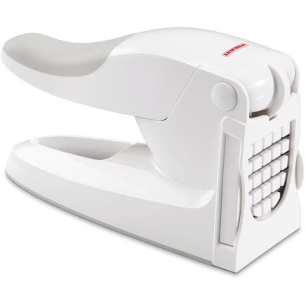 Coupe-Frites Leifheit 3206, liukumatonta vihannesleikkuria 10 mm tai 12 mm sauvasten tekemiseen, ergonominen kahva, valkoinen Vit