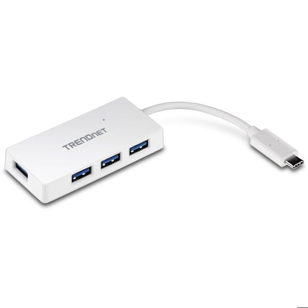 TRENDNET USB-keskitin - USB Type C - Ulkoinen - 4 USB-porttia yhteensä - 4 USB 3.0 -porttia