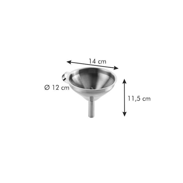 Entonnoir 12 cm Grandchef Rostfritt stål