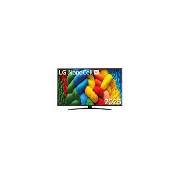 TV LED Lg NANOCELL 2025 50NANO81A6A 126cm 4K HDR10 60Hz Rene Farver webOS 25 Sort