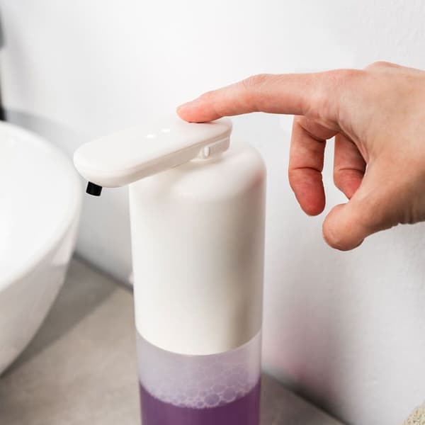 Automatisk genopladelig sæbedispenser InnovaGoods Bitesap vit/transparent