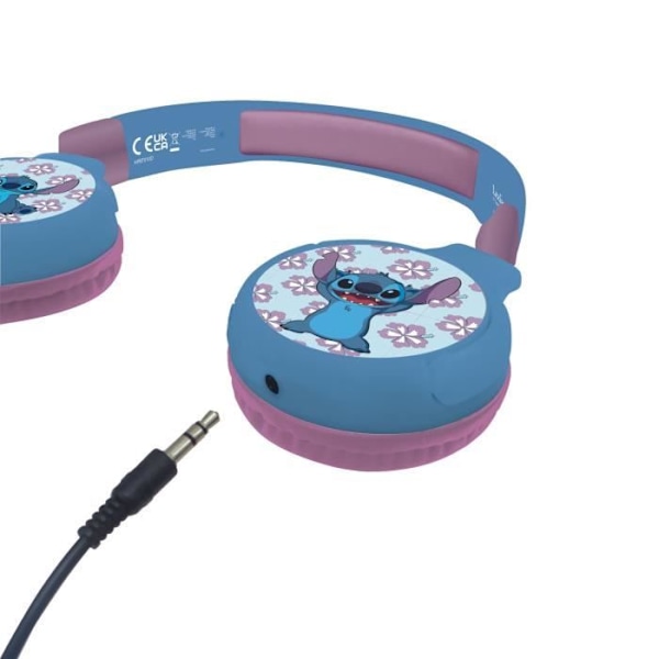 2 i 1 Disney STITCH Bluetooth® og kablede hovedtelefoner