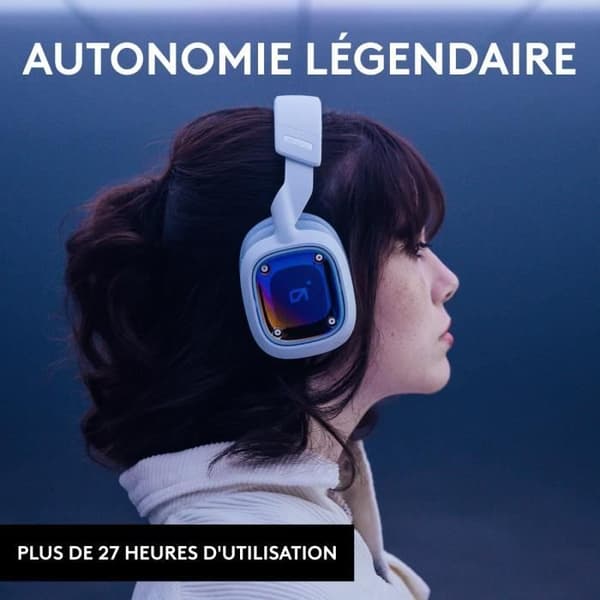 Trådlöst spelheadset - LOGITECH G - A30 - För XBOX, PC, Mobil - Vit vit och lila