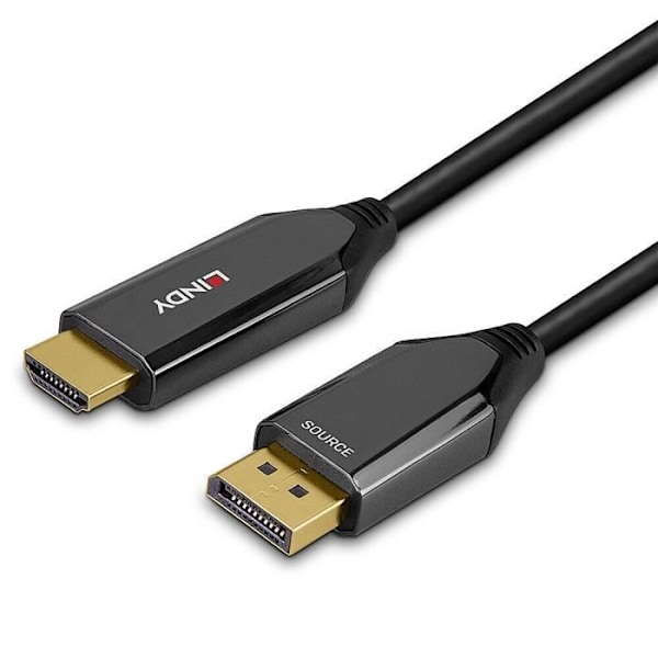 KABEL AKTIV DISPLAYPORT 1.4 TIL HDMI 8K60, 1M LINDY