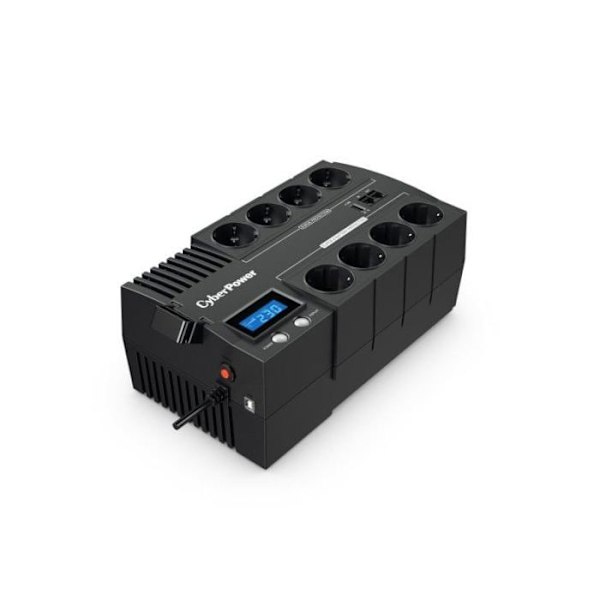 CyberPower BRICs LCD Series BR1000ELCD Inverter AC 220-230-240 V 600 Watt 1000 VA USB-udgangsstik: 8