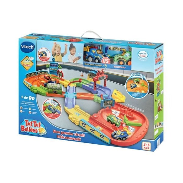 VTECH TUT TUT BOLIDES - MIN FÖRSTA FJÄRRKONTROLLERADE KRETS (+ SIMON SUPER CHAMPION / LÉO BOLIDE TURBO) Flerfärgad