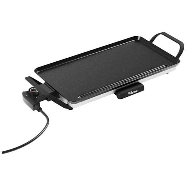 Grillplade - Tristar - Slim M - Sort - 46 x 26 cm - Ekstraordinære funktioner Svart