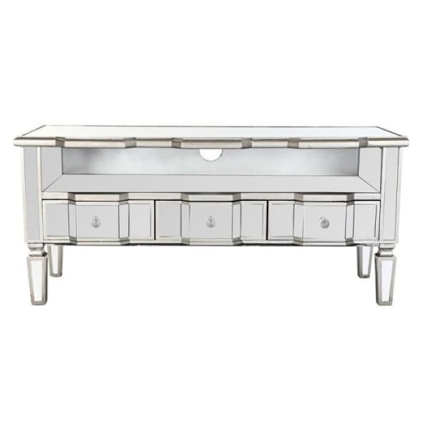 TV-møbel Thyann Silver Mirror MDF (112 x 50 x 45 cm)