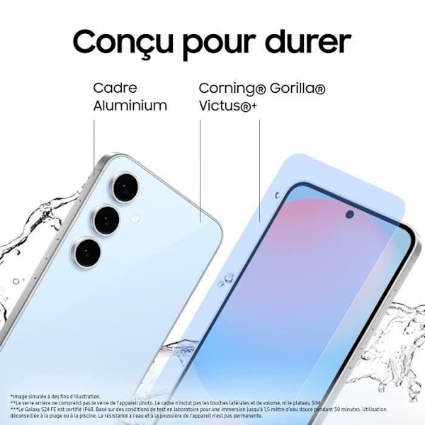 Samsung Galaxy S24 FE -älypuhelin 128 Gt Sininen Blå