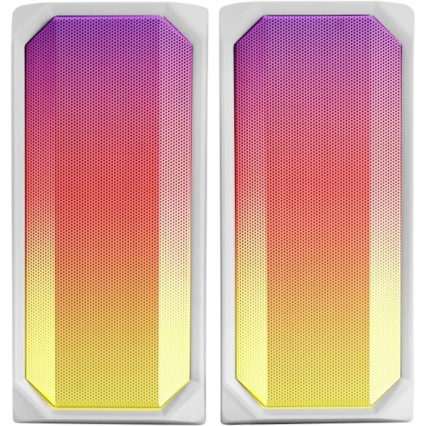 Bluetooth-højttaler - Mars Gaming - MSRGB Hvid - 15W - RGB Fuldt Mesh - 2 Aktive Drevere
