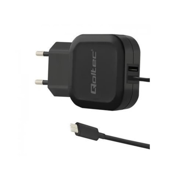 QOLTEC 50190 Mobiltelefonoplader - Sort - USB 2.0 - 3,4 A sort