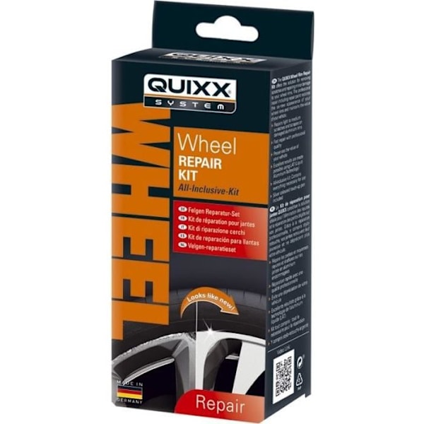 Fälgreparationssats - Quixx - 10 delar - Silver - Repreparation - Professionell restaurering Pengar