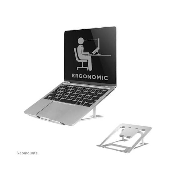 NewStar Folding Laptop Stand 10"-17" Silver