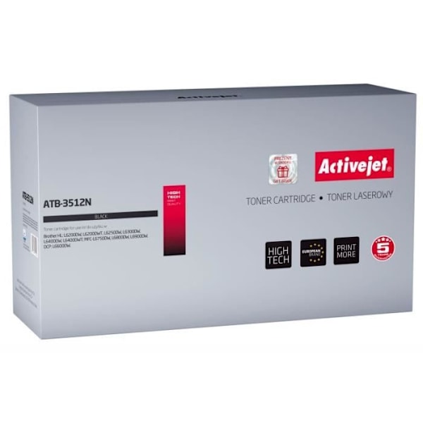 Tonerkasetti - Activejet - ATB-3512N - Yhteensopiva - Musta - 12000 sivua