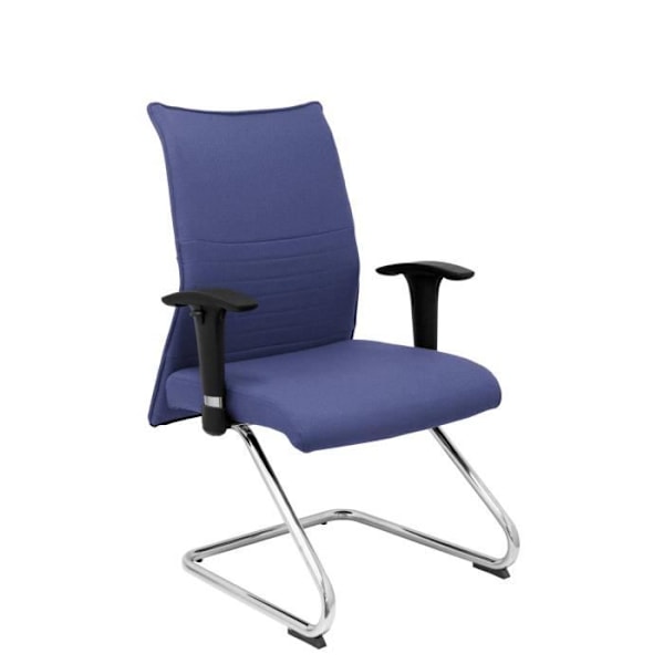 Modell 208CPBALI261 confidante patín Ergonomisk stol för besökare med kromram Sits och rygg klädd i