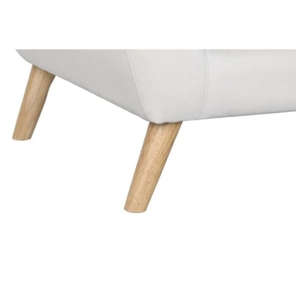 Sofa DKD Home Decor Natural Polyester Rubberwood Creme (172 x 82 x 82 cm)