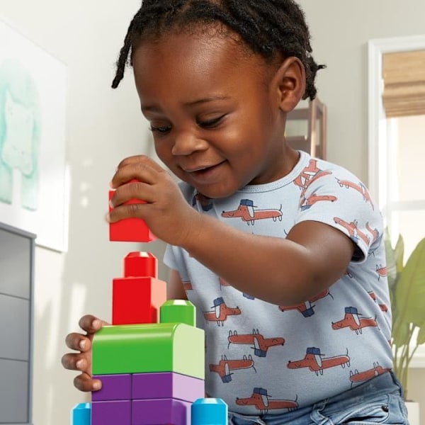 Mega Bloks - Classic Medium Bag 60 tegelstenar - Byggstenar - 12 månader och + DCH55 Flerfärgad