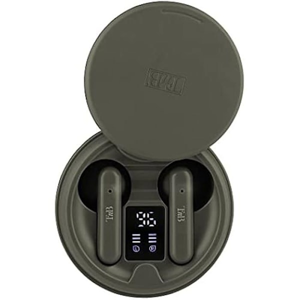 Bluetooth-hörlurar - T'NB - Shiny 2 - Batteritid 20 timmar - Integrerad mikrofon - Kompakt design Grön