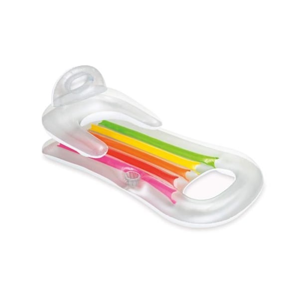 INTEX Uppblåsbar madrasspoolstol King Cool Transparent