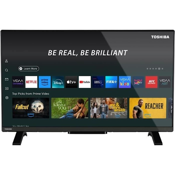 TOSHIBA 32QV2F63DG - TV QLED 32'' (80 cm) - FHD 1920x1080 - DTS Virtual:X - Älykäs TV - 2xHDMI