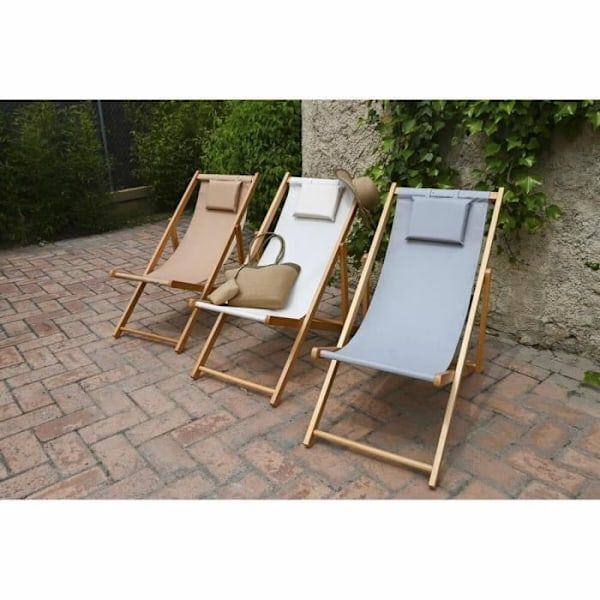 Loungestol - Ukendt mærke - Grå - 77 cm - 57,5 cm - 113 cm