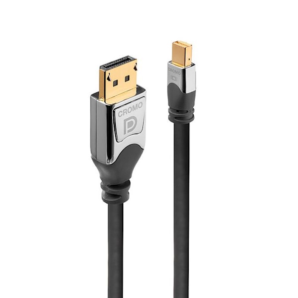 Lindy 36311 DisplayPort kabel 1 m Mini DisplayPort Grå (1M CROMO MINI DISPLAYPORT TIL - DISPLAYPORT KABEL) - 4002888363112