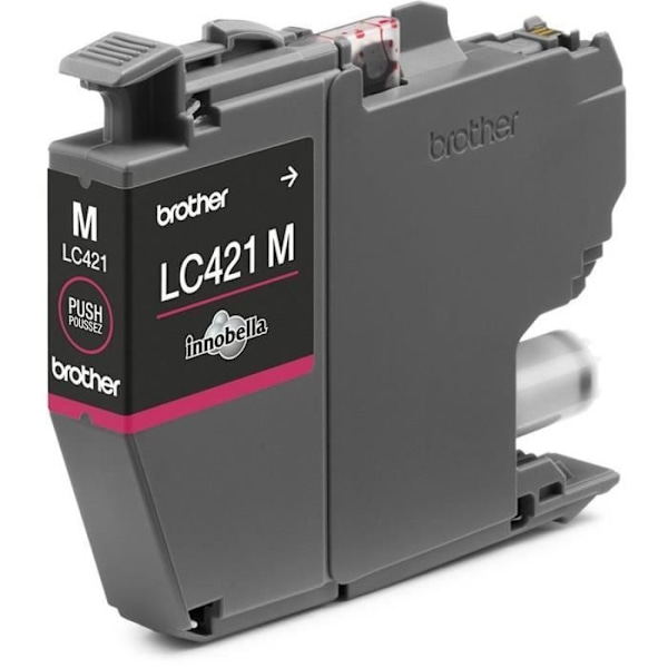 LC421M blækpatron - BROTHER - Magenta Standardkapacitet 200 sider - Til DCP -J1050DW, MFC -J1010DW og DCP -J1140DW