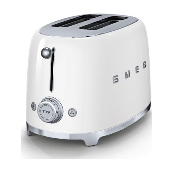 Smeg 2-springs brødrister 1500w hvid - tsf02wheu